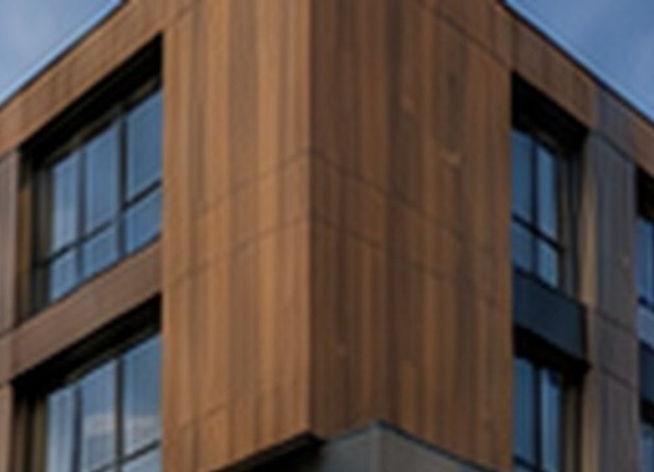 Composite panel facade