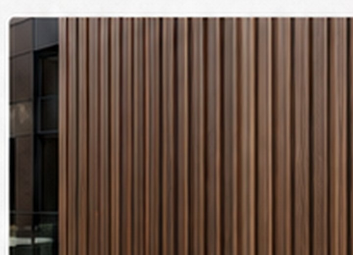 Vertical fluted composite panel profile