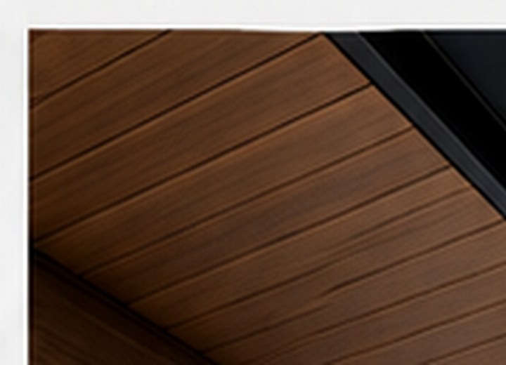 Woodgrain soffit panels